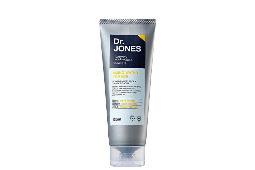 Pomada capilar para finalização de penteados à base de água da Dr. Jones